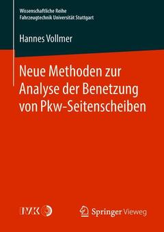 Couverture de l’ouvrage Neue Methoden zur Analyse der Benetzung von Pkw-Seitenscheiben