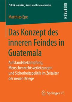 Couverture de l’ouvrage Das Konzept des inneren Feindes in Guatemala