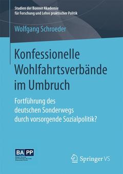 Couverture de l’ouvrage Konfessionelle Wohlfahrtsverbände im Umbruch