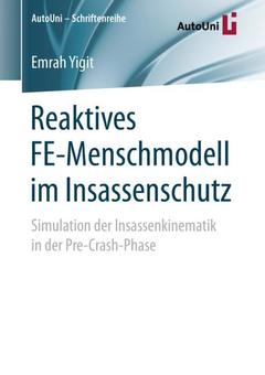 Cover of the book Reaktives FE-Menschmodell im Insassenschutz