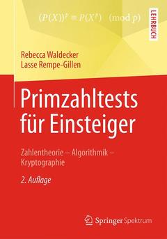 Couverture de l’ouvrage Primzahltests für Einsteiger