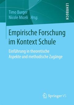 Couverture de l’ouvrage Empirische Forschung im Kontext Schule