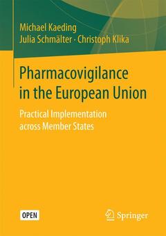 Couverture de l’ouvrage Pharmacovigilance in the European Union