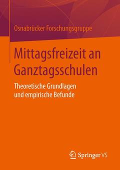 Couverture de l’ouvrage Mittagsfreizeit an Ganztagsschulen