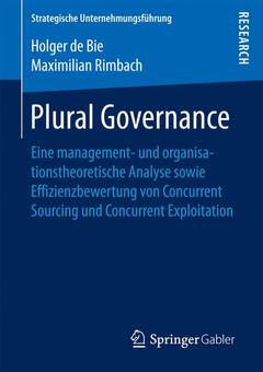 Couverture de l’ouvrage Plural Governance