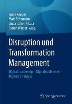 Cover of the book Disruption und Transformation Management