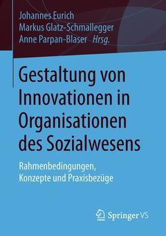 Cover of the book Gestaltung von Innovationen in Organisationen des Sozialwesens