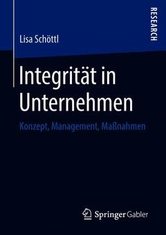 Couverture de l’ouvrage Integrität in Unternehmen