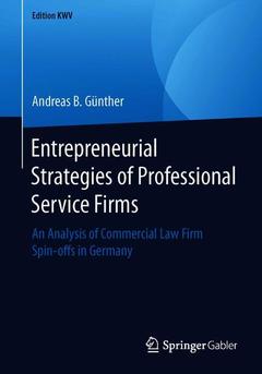 Couverture de l’ouvrage Entrepreneurial Strategies of Professional Service Firms