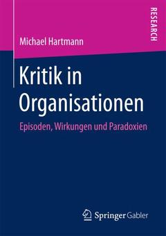 Couverture de l’ouvrage Kritik in Organisationen
