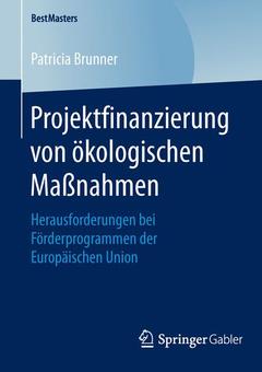 Couverture de l’ouvrage Projektfinanzierung von ökologischen Maßnahmen