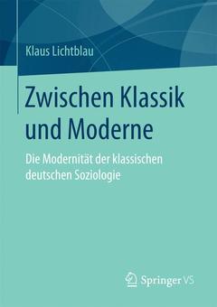 Couverture de l’ouvrage Zwischen Klassik und Moderne