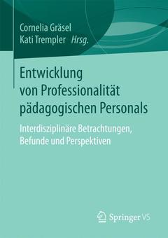 Couverture de l’ouvrage Entwicklung von Professionalität pädagogischen Personals