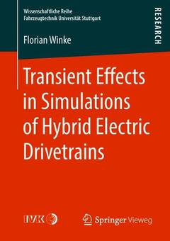Cover of the book Transient Effects in Simulations of Hybrid Electric Drivetrains