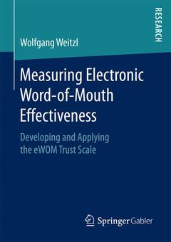 Couverture de l’ouvrage Measuring Electronic Word-of-Mouth Effectiveness