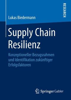 Couverture de l’ouvrage Supply Chain Resilienz