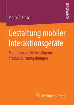 Cover of the book Gestaltung mobiler Interaktionsgeräte