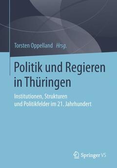 Couverture de l’ouvrage Politik und Regieren in Thüringen