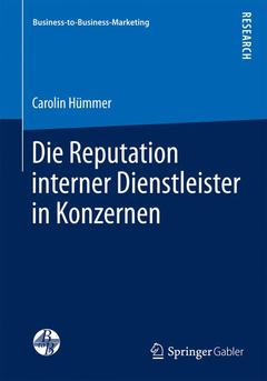 Couverture de l’ouvrage Die Reputation interner Dienstleister in Konzernen