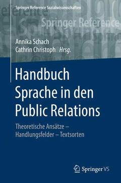 Couverture de l’ouvrage Handbuch Sprache in den Public Relations
