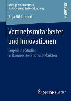 Couverture de l’ouvrage Vertriebsmitarbeiter und Innovationen