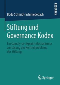 Couverture de l’ouvrage Stiftung und Governance Kodex