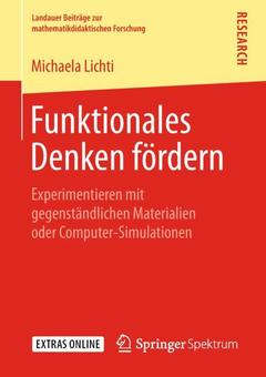 Cover of the book Funktionales Denken fördern