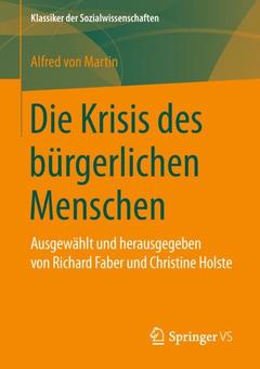 Cover of the book Die Krisis des bürgerlichen Menschen
