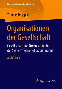 Couverture de l’ouvrage Organisationen der Gesellschaft