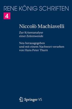 Couverture de l’ouvrage Niccolò Machiavelli
