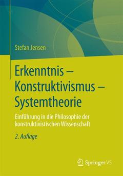 Couverture de l’ouvrage Erkenntnis - Konstruktivismus - Systemtheorie