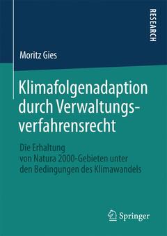 Couverture de l’ouvrage Klimafolgenadaption durch Verwaltungsverfahrensrecht
