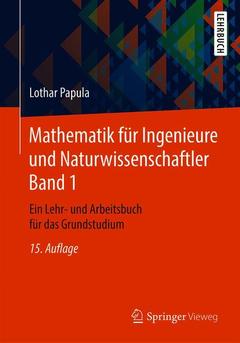 Couverture de l’ouvrage Mathematik für Ingenieure und Naturwissenschaftler Band 1