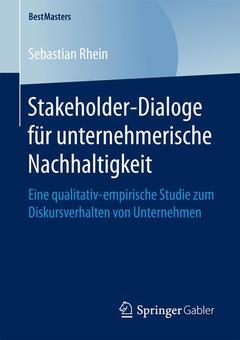 Couverture de l’ouvrage Stakeholder-Dialoge für unternehmerische Nachhaltigkeit