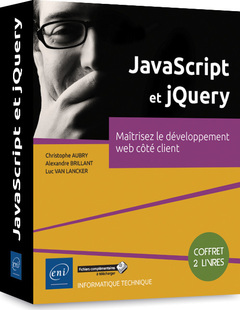 Couverture de l’ouvrage JavaScript et jQuery - Coffret de 2 livres : Maîtrisez le développement web côté client