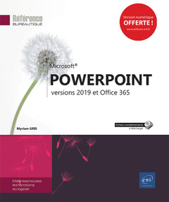 Couverture de l’ouvrage PowerPoint - versions 2019 et Office 365
