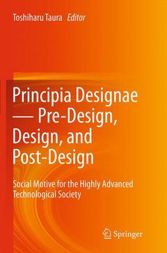 Couverture de l’ouvrage Principia Designae － Pre-Design, Design, and Post-Design