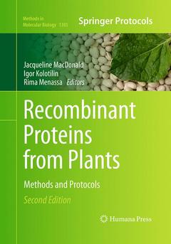 Couverture de l’ouvrage Recombinant Proteins from Plants
