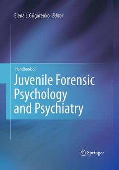 Couverture de l’ouvrage Handbook of Juvenile Forensic Psychology and Psychiatry