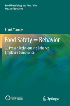 Couverture de l’ouvrage Food Safety = Behavior