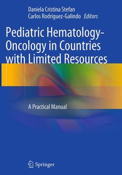 Couverture de l’ouvrage Pediatric Hematology-Oncology in Countries with Limited Resources
