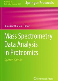 Couverture de l’ouvrage Mass Spectrometry Data Analysis in Proteomics