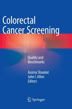 Couverture de l’ouvrage Colorectal Cancer Screening