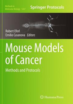 Couverture de l’ouvrage Mouse Models of Cancer