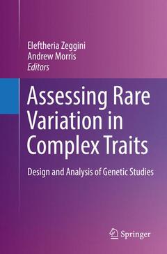 Couverture de l’ouvrage Assessing Rare Variation in Complex Traits