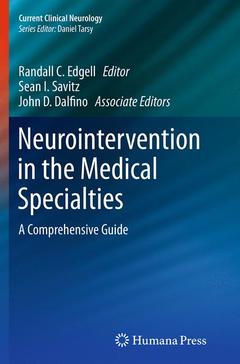 Couverture de l’ouvrage Neurointervention in the Medical Specialties