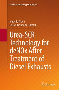 Couverture de l’ouvrage Urea-SCR Technology for deNOx After Treatment of Diesel Exhausts