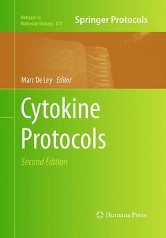 Couverture de l’ouvrage Cytokine Protocols