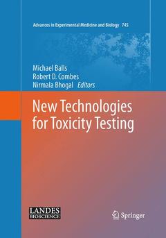 Couverture de l’ouvrage New Technologies for Toxicity Testing