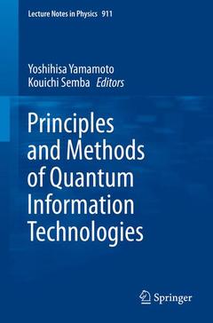 Couverture de l’ouvrage Principles and Methods of Quantum Information Technologies